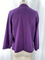 New Nina Leonard Purple Cardigan, M