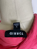 Torrid Pink Open Front Topper, 3X