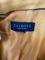 Talbots Yellow Blazer Jacket, 1X Petite