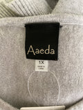 Aaeda Gray Sweater, 1X
