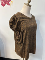 Loft Animal Print Top, XXL
