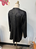 Lena Gabrielle Black Open Front Jacket, 6