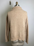 Pink Lily Brown Turtleneck Sweater, S