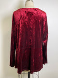 CJ Banks Red Velvet Top, 1X
