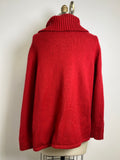 Chico's Red Fringe Sweater, XL