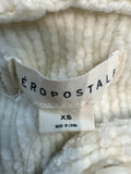 Aeropostale White Chenille Sweater, XS