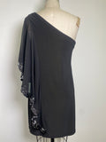 New DJ Jaz Black One Shoulder Dress, 10