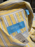 Draper James Yellow/Blue Stripe Blazer Jacket, S