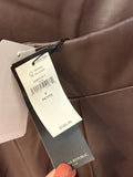 New Banana Republic Brown Faux Leather Jumpsuit, 6 Petite (retail $160)
