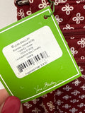 New Vera Bradley IU Indiana Hoosiers Triple Zip Hipster Crossbody, 12"x12"