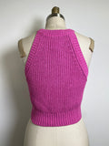 Hunter & Brown Pink Cropped Sweater, L