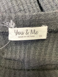 You & Me Black Waffle Knit Pocket Dress, 3X