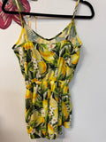 Show Me Your Mumu Lemon Print Romper, S