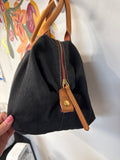 Dooney & Bourke Black Canvas Shoulder Bag, 18"x11"