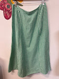 Loft Green Gingham Skirt, 6
