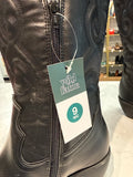 New Wild Fable Black Faux Leather Wide Calf Boots, 9