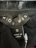 New Miou Muse Black Strapless Top, S