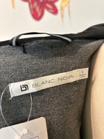 Blanc Noir Gray/Black Open Front Jacket, L