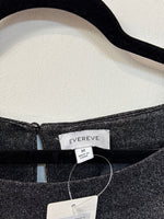 Evereve Black Metallic Jumpsuit, M