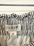 J. Crew Black Stripe Skirt, M