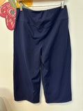 Promover Blue 22" Inseam Cropped Wide Leg Athletic Pants, XL