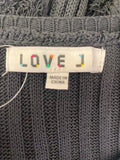 Love J Black Distressed Top, XL