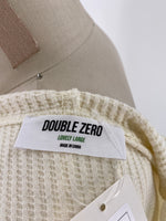Double Zero Ivory Cropped Hooded Jacket, L