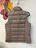 Lands End Plaid Down Filled Pocket Vest, S
