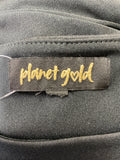 Planet Gold Black Dress, XL
