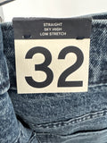 New Gap Cheeky Straight Sky High 27" Inseam Jeans, 14