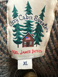 Cozy Cabin by Kiel James Patrick Squirrel Nut Harvest Sweater, XL