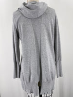 Cotton Emporium Gray Hooded Cardigan, S