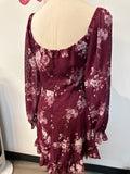 New B. Darlin Burgundy Off Shoulder Dress, 11/12