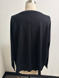 DKNY Black Studded Sweater, L