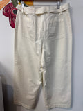 Talbots Cream Belted Pants, 16
