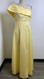 New Modesees Yellow One Shoulder Dress, XL