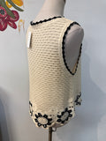 New In Cream/Black Sweater, M/L