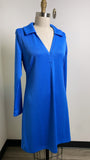 Boston Proper Blue Dress, M