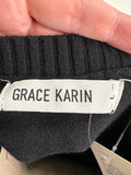 Grace Karin Black Sweater, L