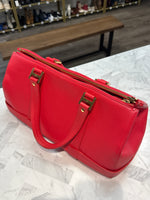 MCM Pink Satchel, 15.5"x9"x7.5"