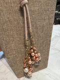 Chico's Pink/Gold Necklace