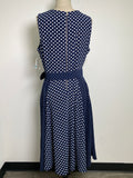 New Danny and Nicole Blue Polka Dot Dress, 16
