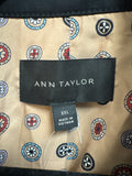 New Ann Taylor Black Trench Coat Jacket, XXL