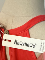 New Newshows Coral Pocket Belted Dress, S