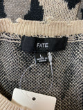 Fate Animal Print Sweater, L