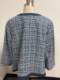 Talbots Blue with Denim Trim Jacket, 20W