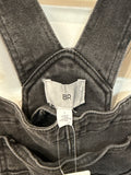BP Black Denim 31" Inseam Overalls, S