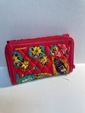 Vera Bradley Pink Wristlet Wallet, 7"x4.5"