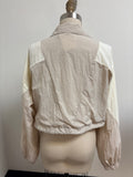 Garage Tan Cropped Jacket, M