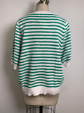 Draper James Green Stripe Sweater, XXL